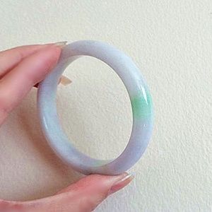 lavender jade bangle, light green jadeite bangle